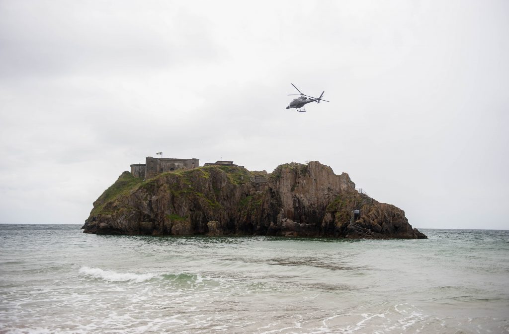Parts of the final episode was filmed at St Catherines Island in Wales. Photo Credit: Rex Features
