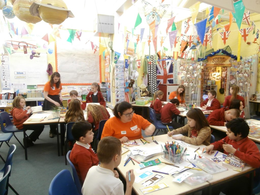 Volunteering involves helping out at primary schools and getting valuable skills. Photo by Amy Stebbings