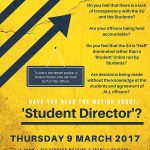 The student director role shall be chosen for the next academic year. Photo: Daisy Du Toit Facebook