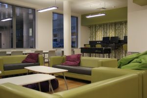 The recently refurbished common room at Kingston Bridge House
