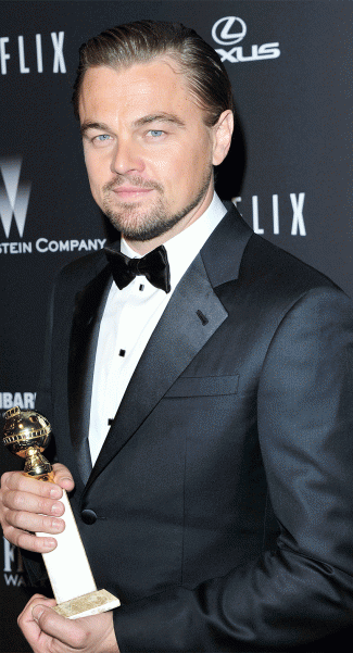 Leonardo DiCaprio scooped best actor for his role in Wolf of Wall Street