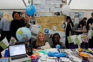 UNAKU freshers' fair stall 