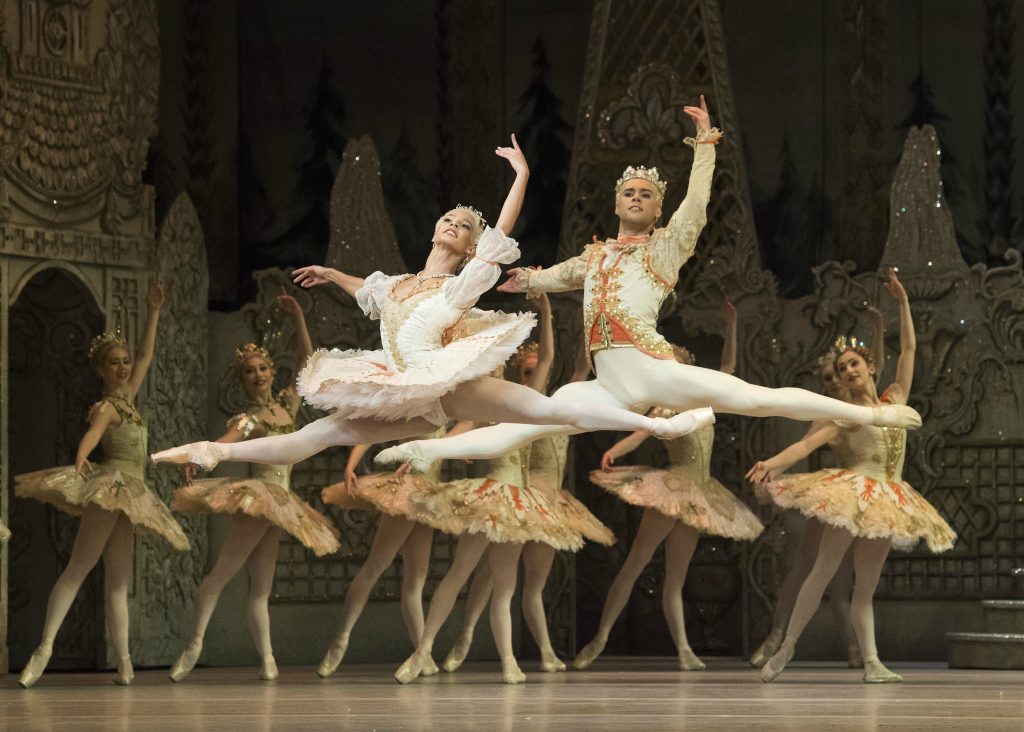 Francesca Hayward and Alexander Campbell as the Sugar Plum Fairy and her Prince. Photo: Alastair Muir/Rex Features