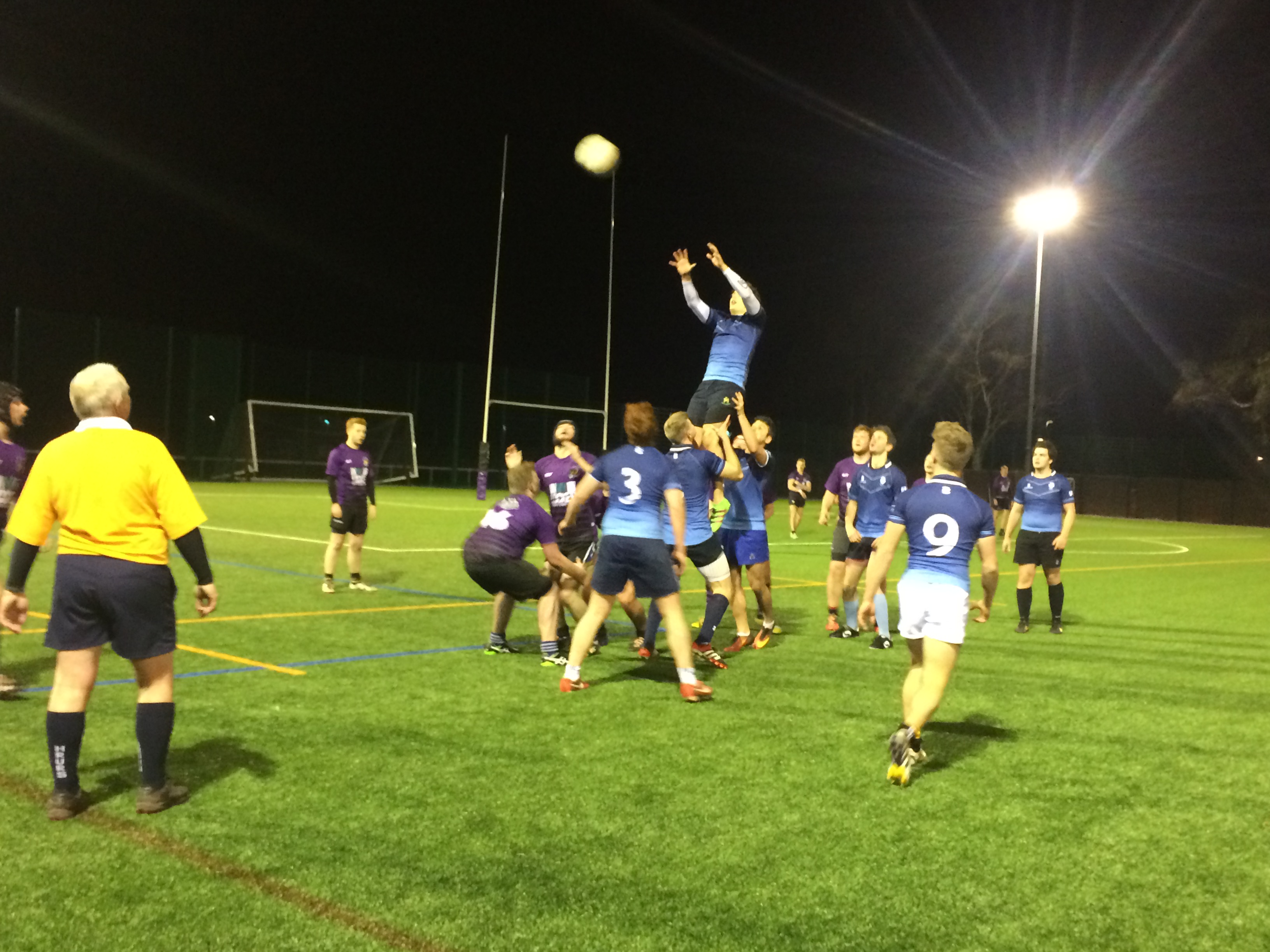 Kingston University men’s rugby match stopped early as they thrash Portsmouth in the cup