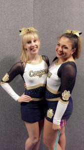 Kim Gardner with ex-cheerleading president Sophia Nasif-Whitestone Photo: Sophia Nasif-Whitestone