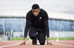 On your marks: Rhoden-Stevens has set his sights on Olympic glory. Photo: William Cornelius