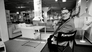 Kamprad in one of his stores in 1983 Photo: Rex
