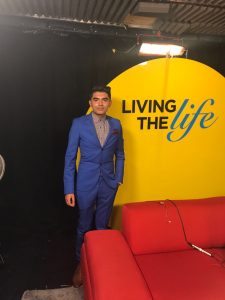 Aukash has appeared on a number of talk shows including Living the Life photo: living the life