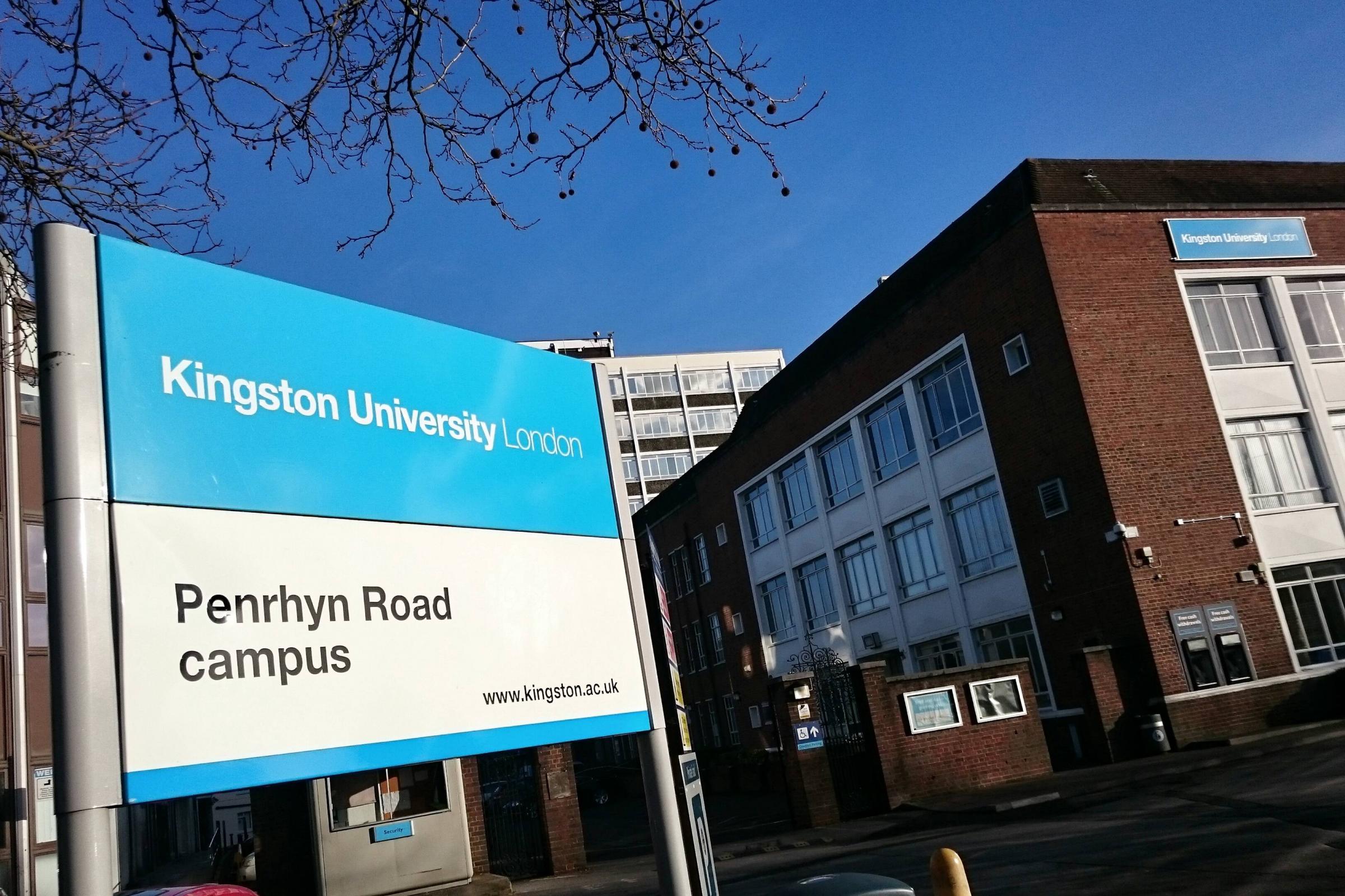 Kingston University Sign for Penrhyn Road campus