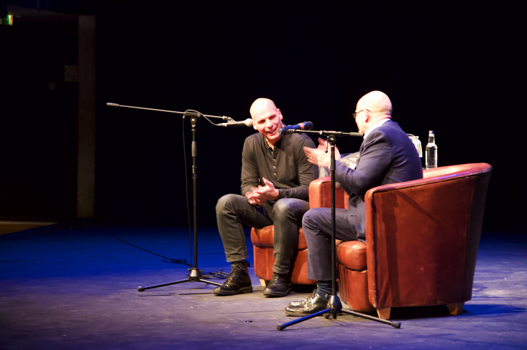 EXCLUSIVE: Yanis Varoufakis gives KU students his best advice at the Rose Theatre