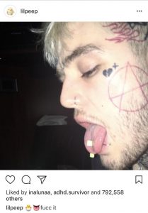 Lil Peep posted this picture to Instagram only hours before his death. Photo: Instagram