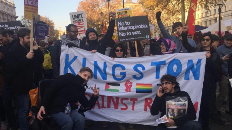 KU students march to Whitehall standing up against racism
