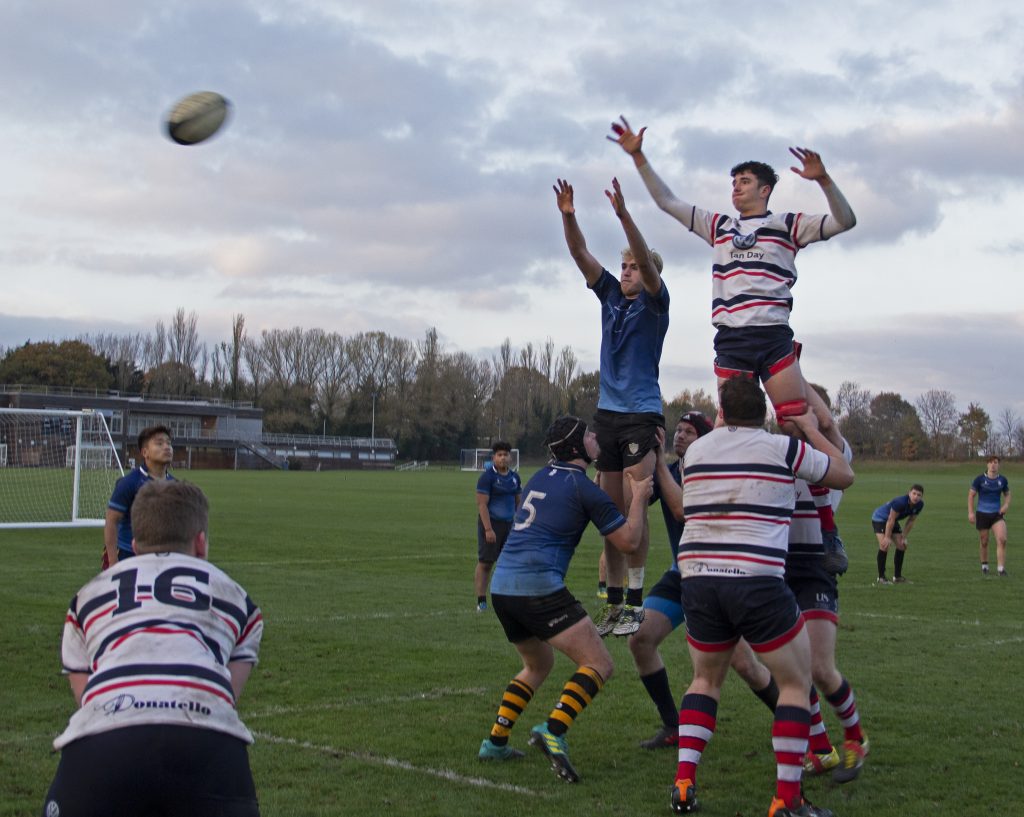 One of many line out's won by Kingston