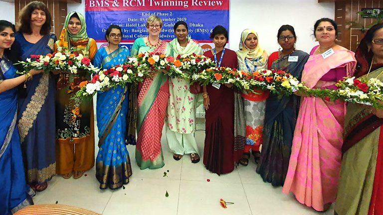 Kingston University professor works with Bangladeshi midwives to promote the role of the profession
