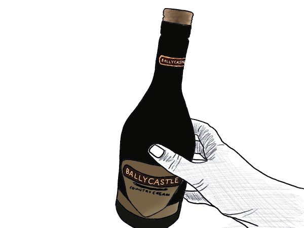 A bottle of Irish Cream liqueur.