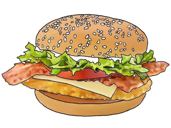 Illustration of a McDonald's McChicken BLT