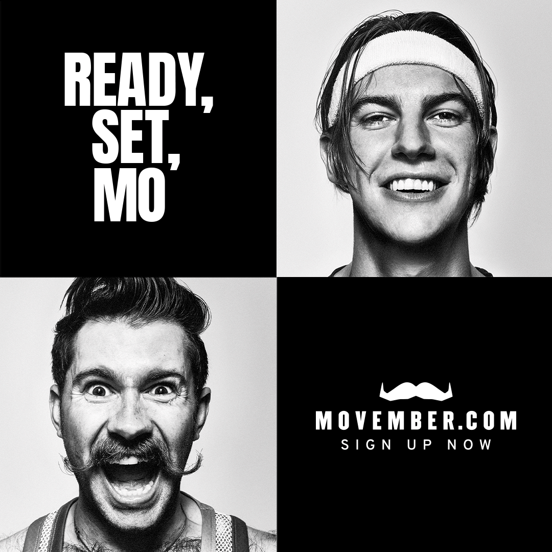 Image advertising the different ways you can show support during Movember