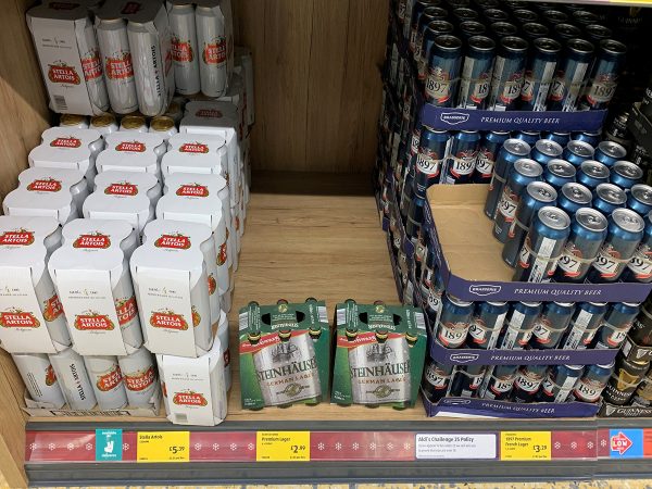 Beers are in high demand in Aldi 