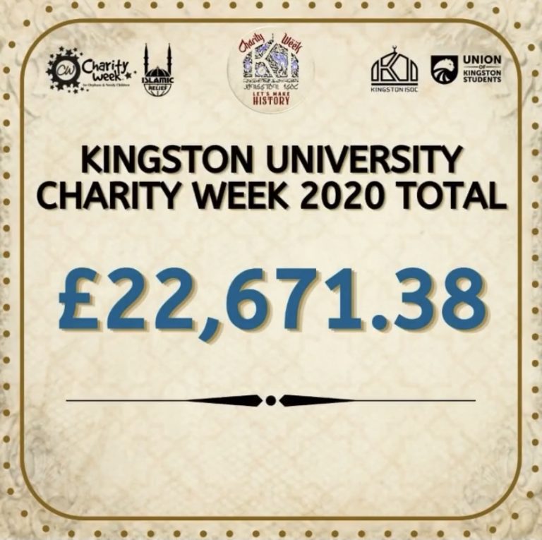 Kingston University’s Islamic society raises over £20,000 for charity