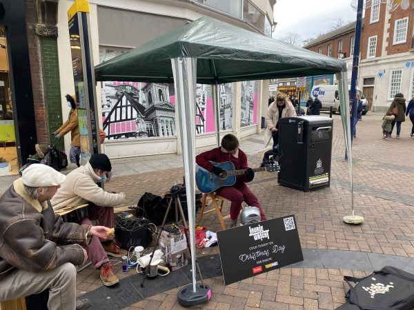 Laurie Wright outside of the Bentall Centre in Kingston High Street