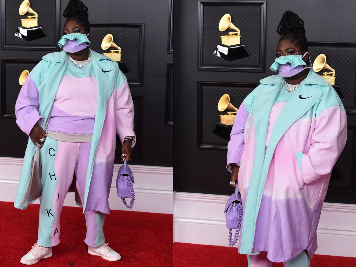 Chika arrives at the 63rd annual Grammy Awards at the Los Angeles Convention Center