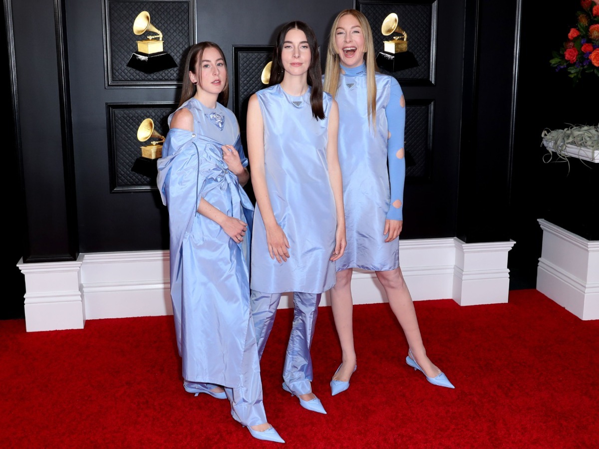 Musical talent pose on the red carpet at the 63rd Annual Grammy Awards show in downtown Los Angeles, Los Angeles Convention Center, Los Angeles, California, United States - 14 Mar 2021