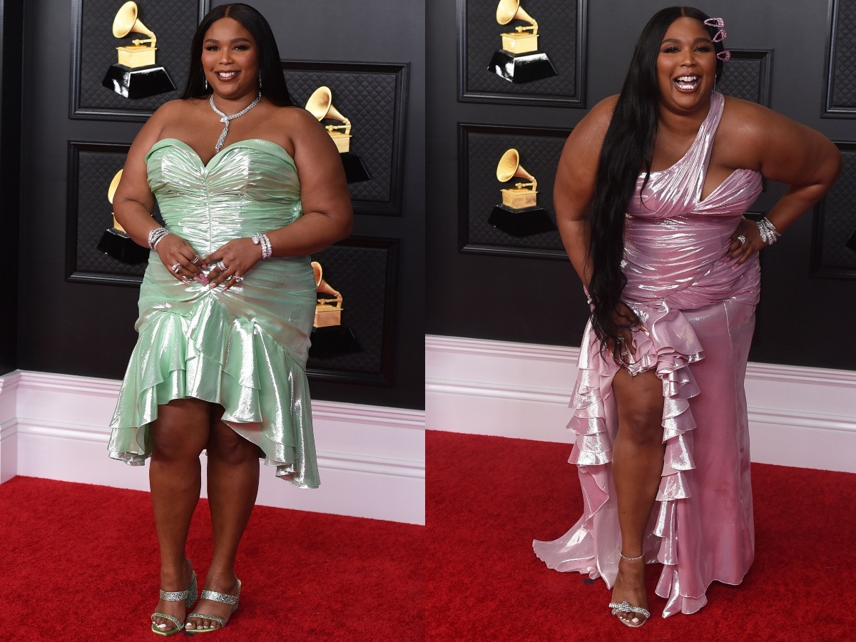 Lizzo arrives at the 63rd annual Grammy Awards at the Los Angeles Convention Center  14 Mar 2021