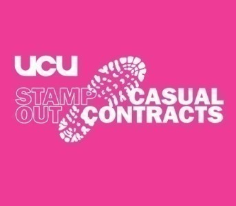 A UCU poster tackling casualisation