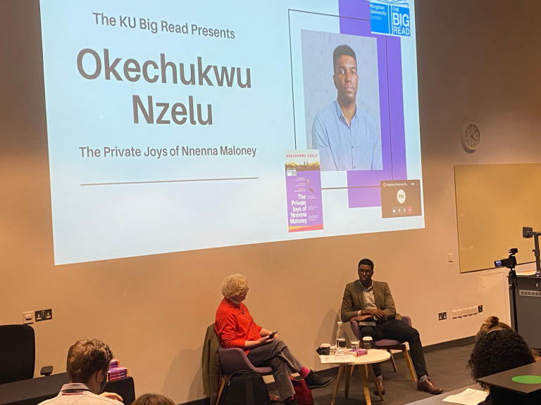 Okechukwu Nzelu inspires KU students at Big Read 2021 event