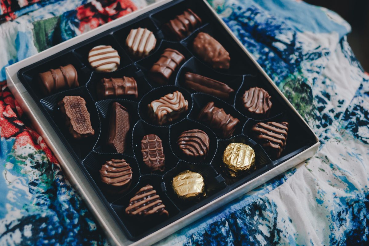 a box of chocolates