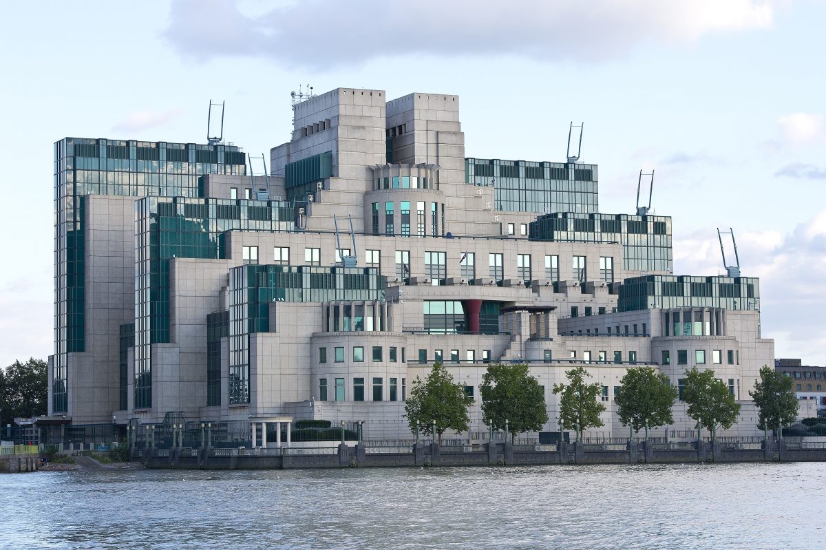 The MI6 Headquarters, in Vauxhall, London.