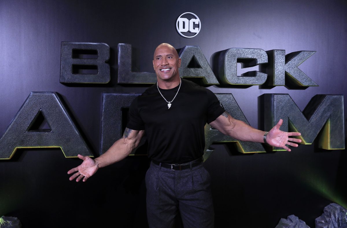 Dwayne Johnson attends the premiere of the movie Black Adam