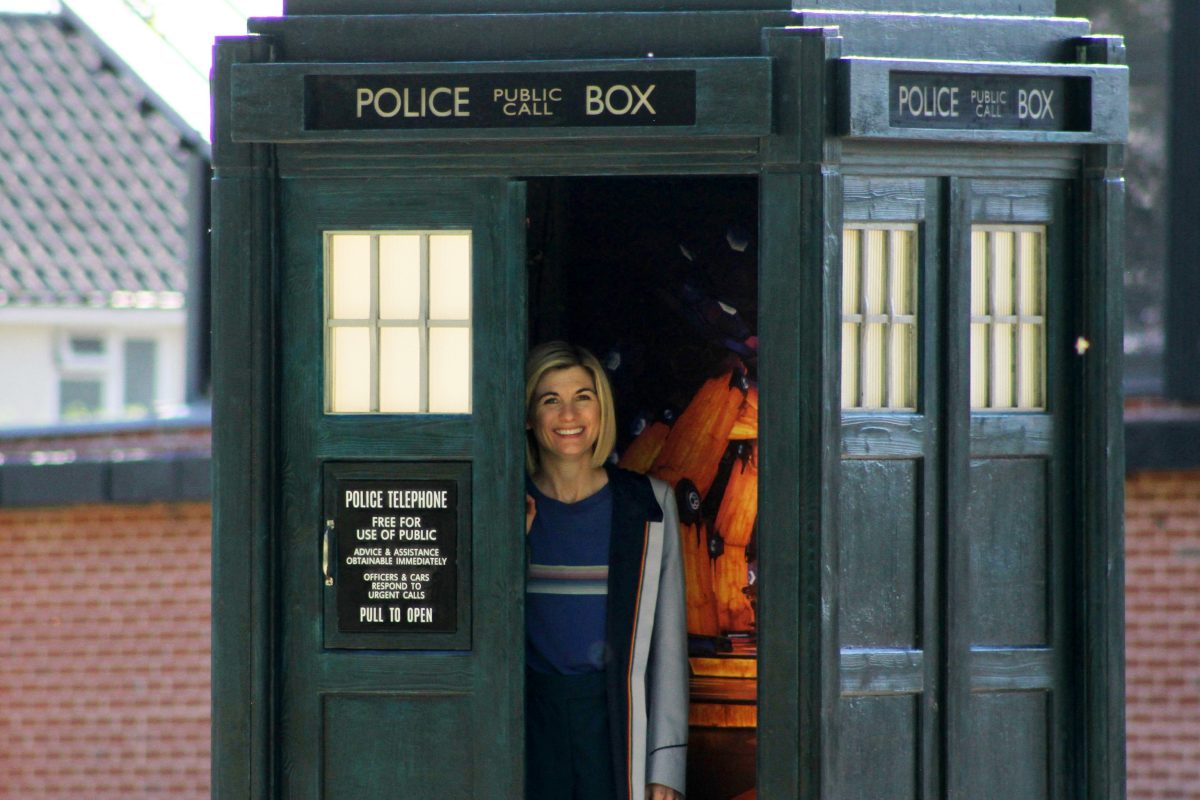 Jodie Whittaker on set of Doctor who