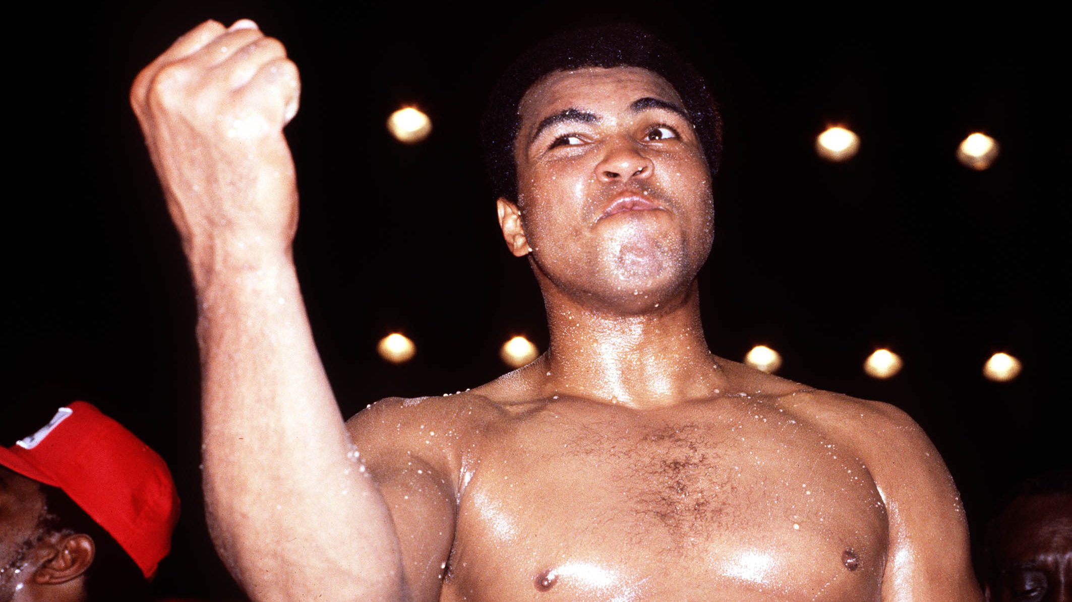 Muhammad Ali during the build up to his fight versus Leon Spinks 