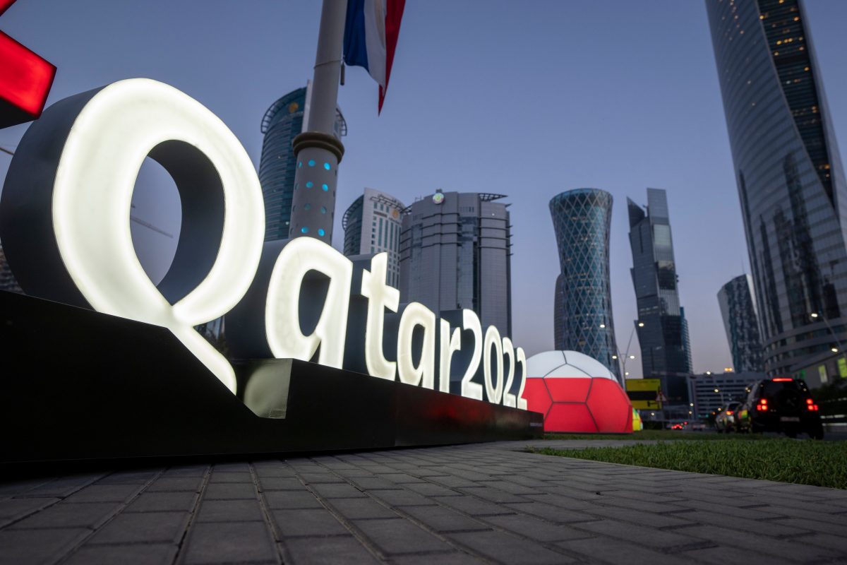 Qatar 2022 sign in Doha