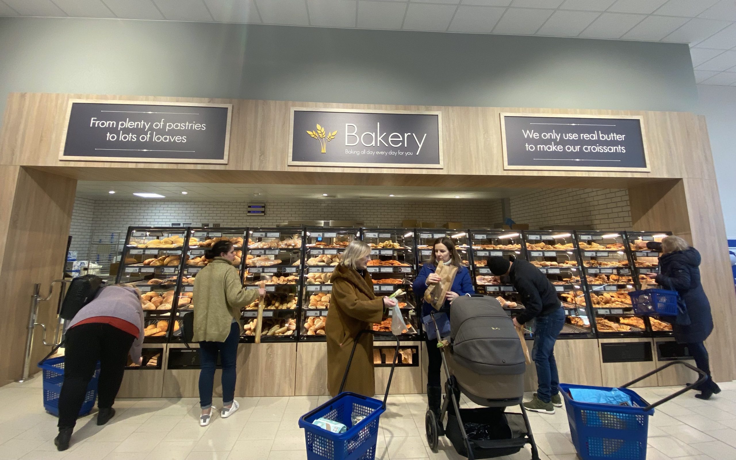 Bakery section in Lidl