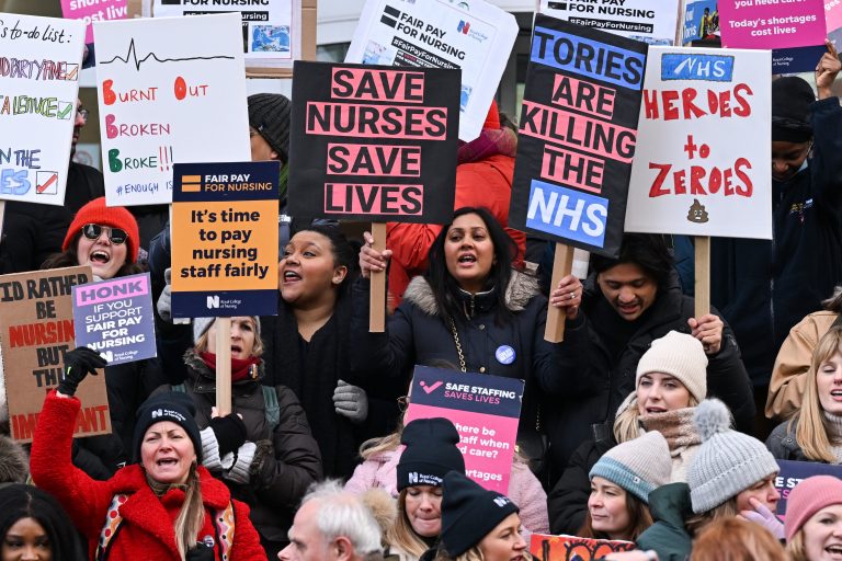 How are NHS strikes affecting nursing students?