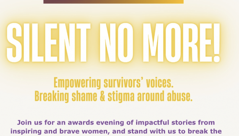 poster that reads '' save the date ... '' Silent no more